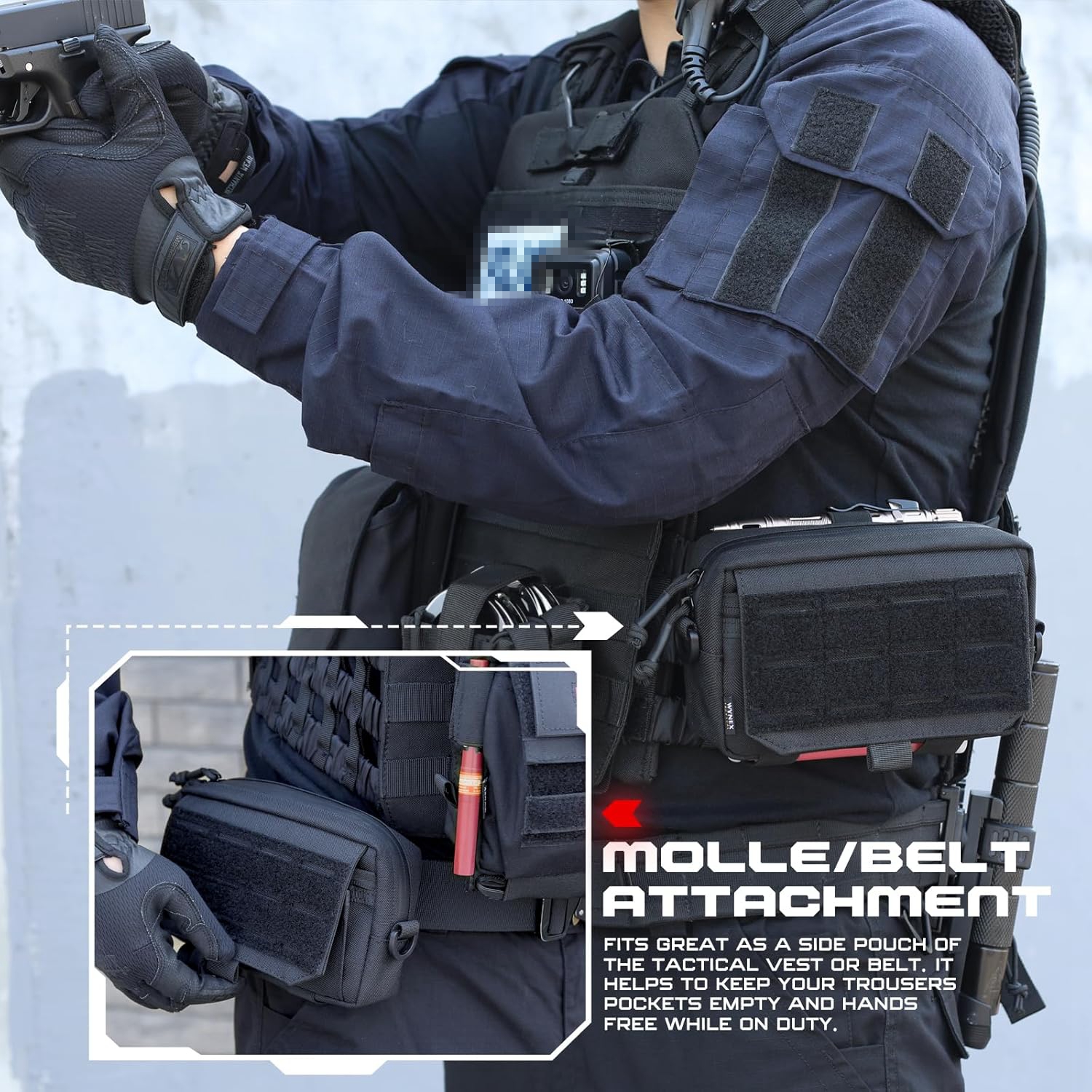 Edc Daily Carry - Tactical Molle Admin Pouch Laser Cut