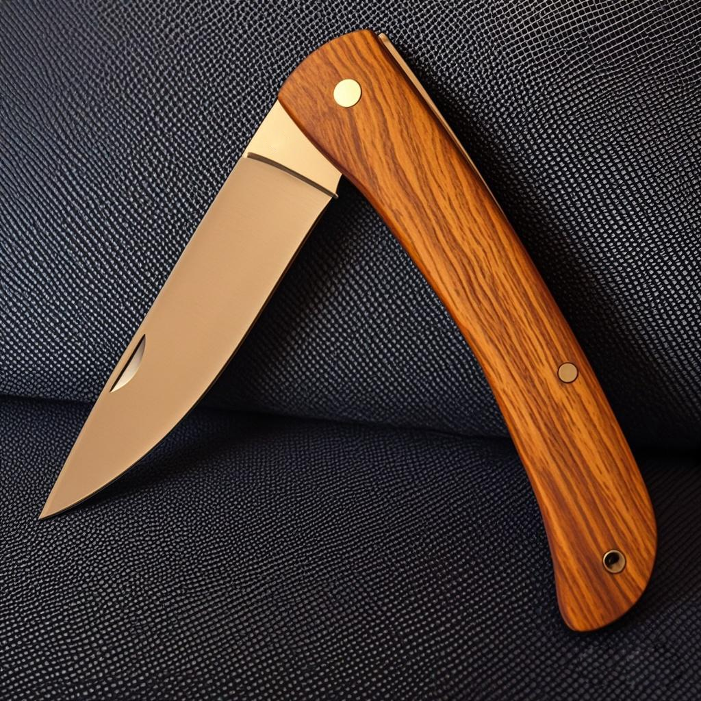 Rosewood Handle Pocket Knife S - Edc Daily Carry 评论和价格