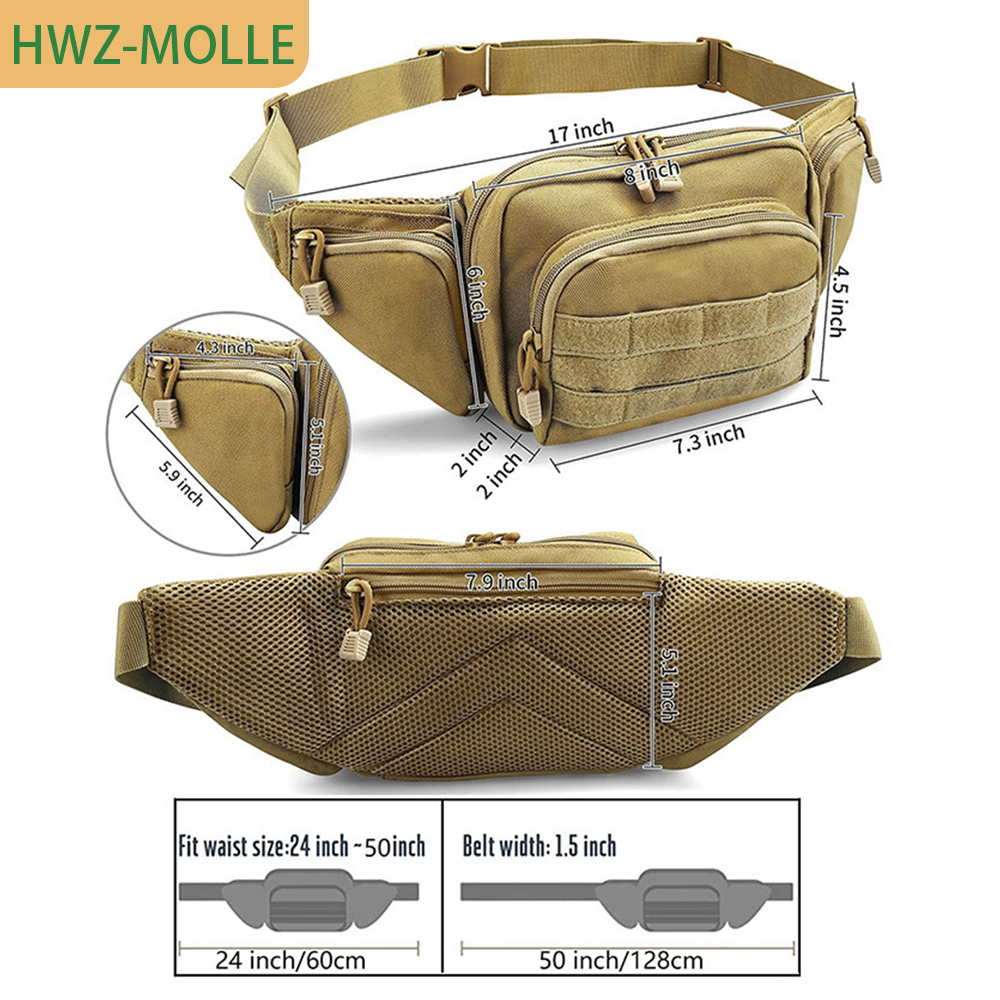 Tactical Molle Fanny Pack Wais - Edc Carry Fanny Pack 评论和价格