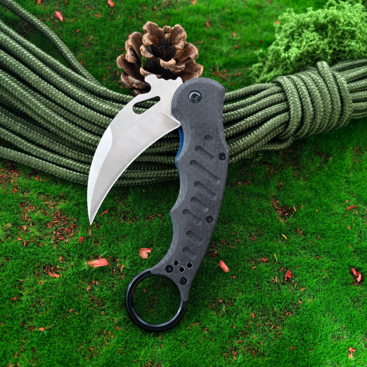 Claw shaped folding knife with - Edc Carry Knife 评论和价格