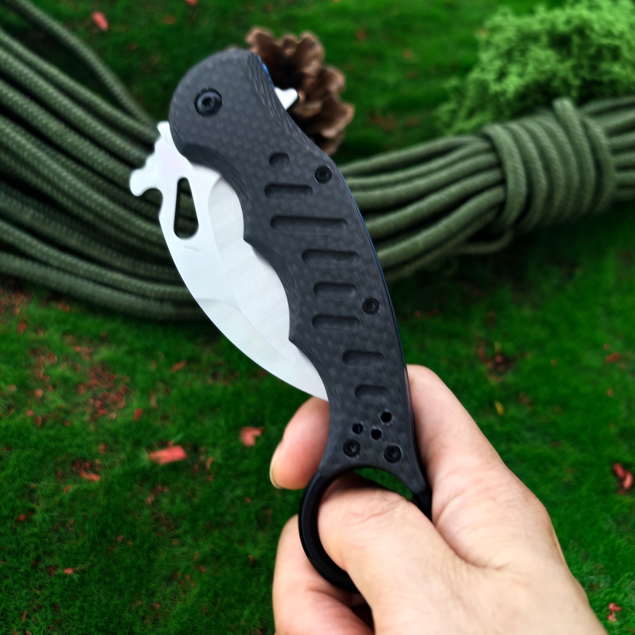 Claw shaped folding knife with - Edc Carry Knife 评论和价格
