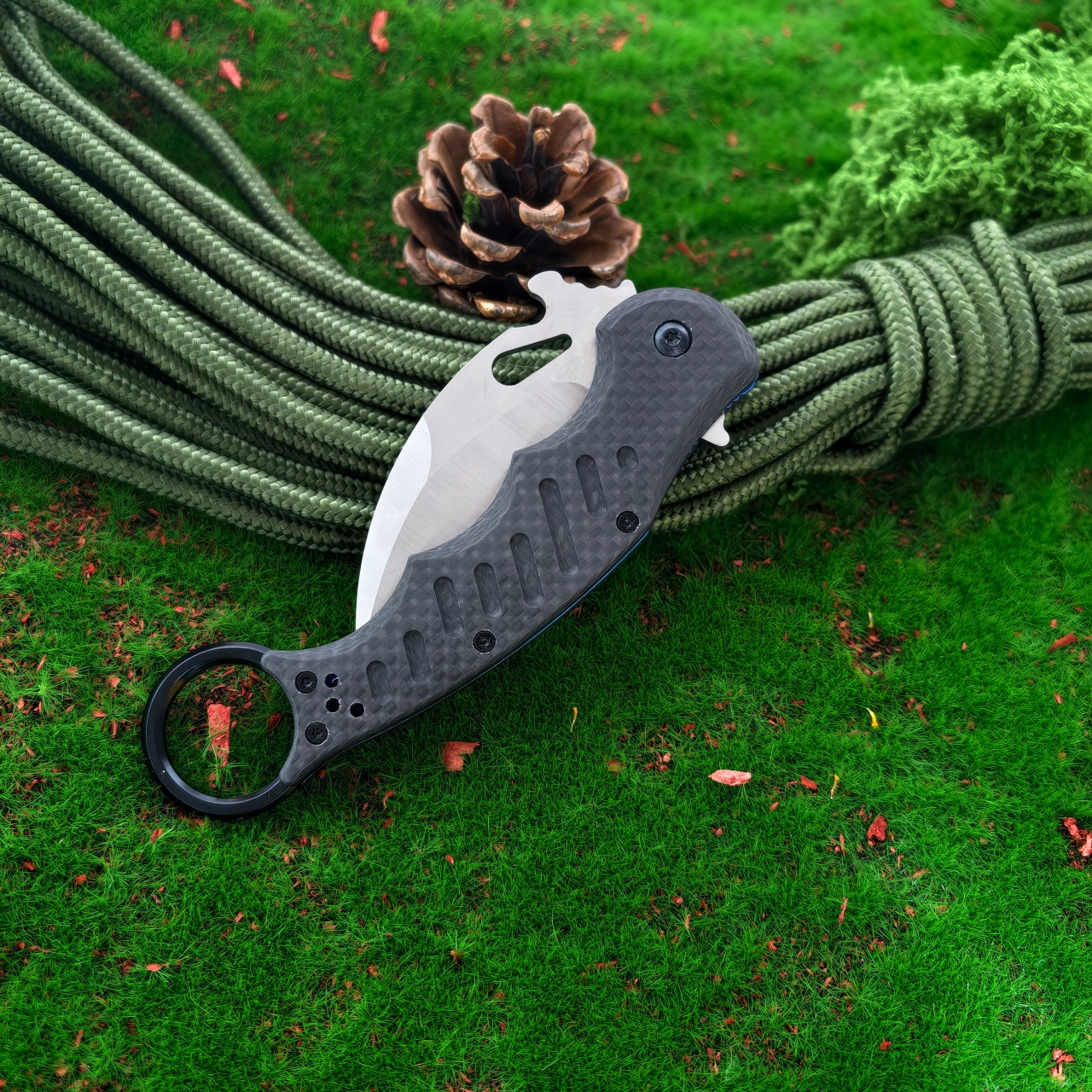 Claw shaped folding knife with - Edc Carry Knife 评论和价格