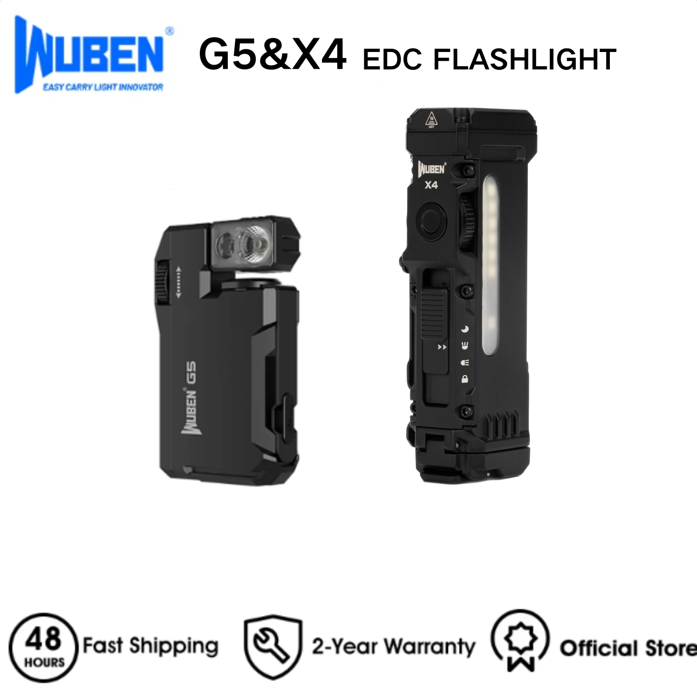 WUBEN X4 & G5 EDC Flashlight B - Edc Every Day Carry おもちゃ 评论和价格