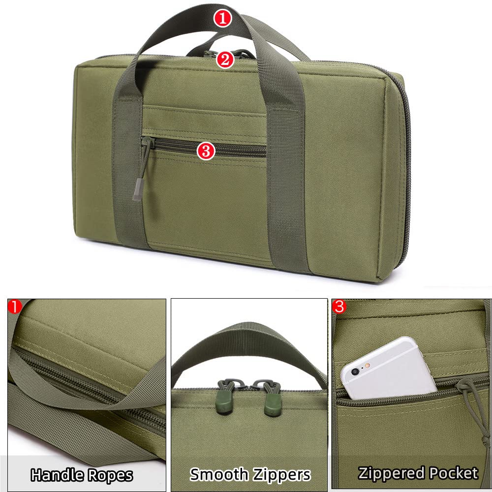 Tactical Pistol Range Bag Gun  - Edc Carry Handgun 评论和价格