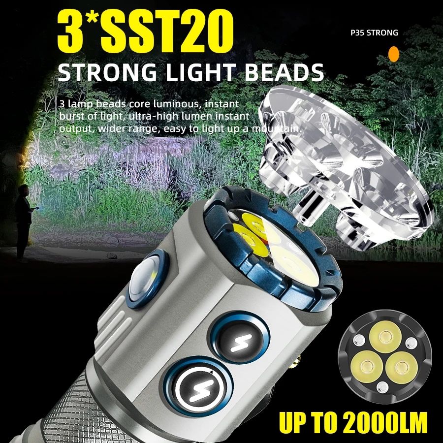 Powerful 2000LM EDC Flashlight - Edc Daily Carry 评论和价格
