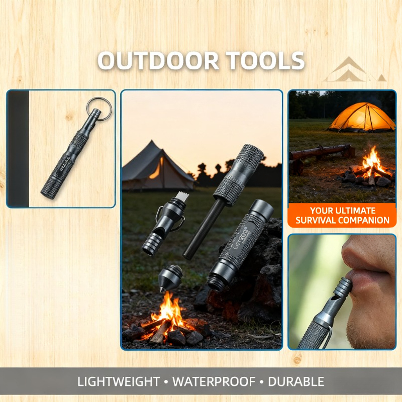 New Waterproof High Decibel Su - Ferro Rod Striker 评论和价格