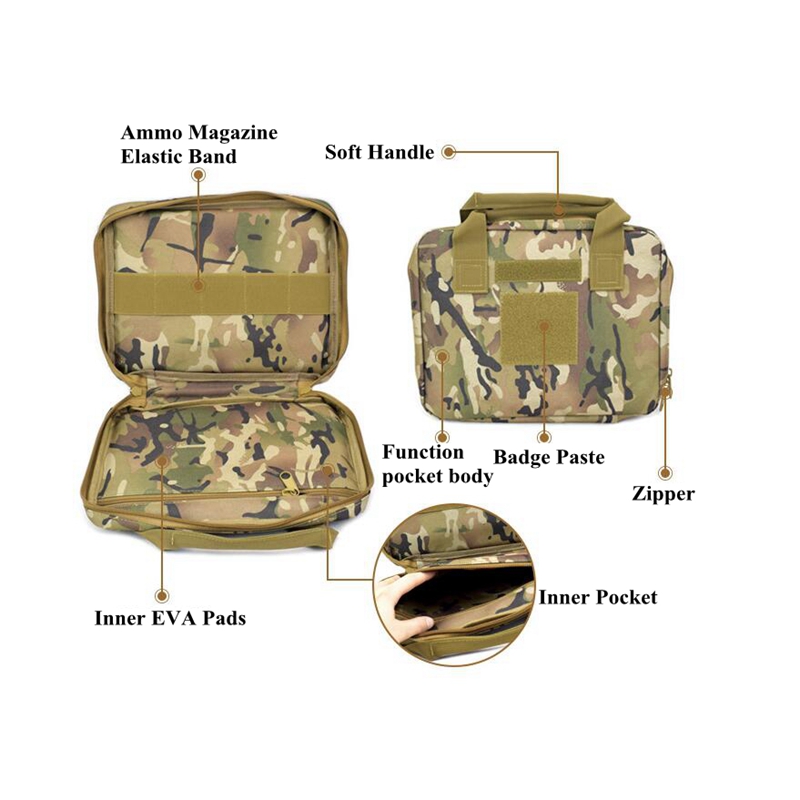 30x25cm Tactical Gun Bag Case  - Edc Carry Handgun 评论和价格