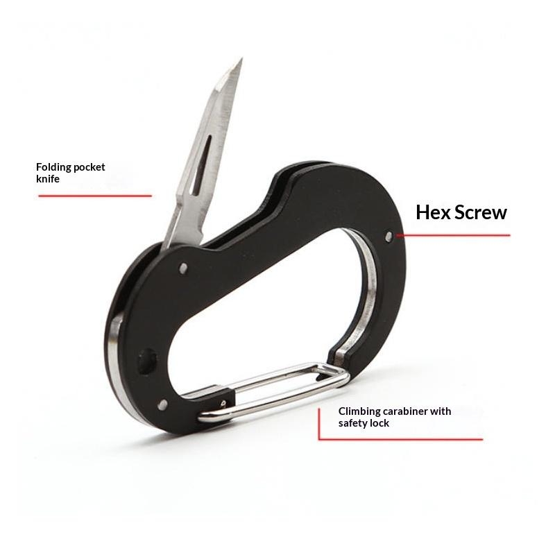 Outdoor Climbing Carabiner Mul - Edc Carry Knife 评论和价格