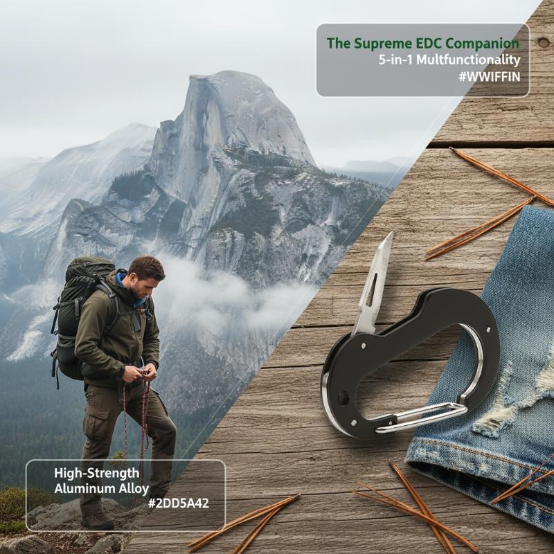 Outdoor Climbing Carabiner Mul - Edc Carry Knife 评论和价格