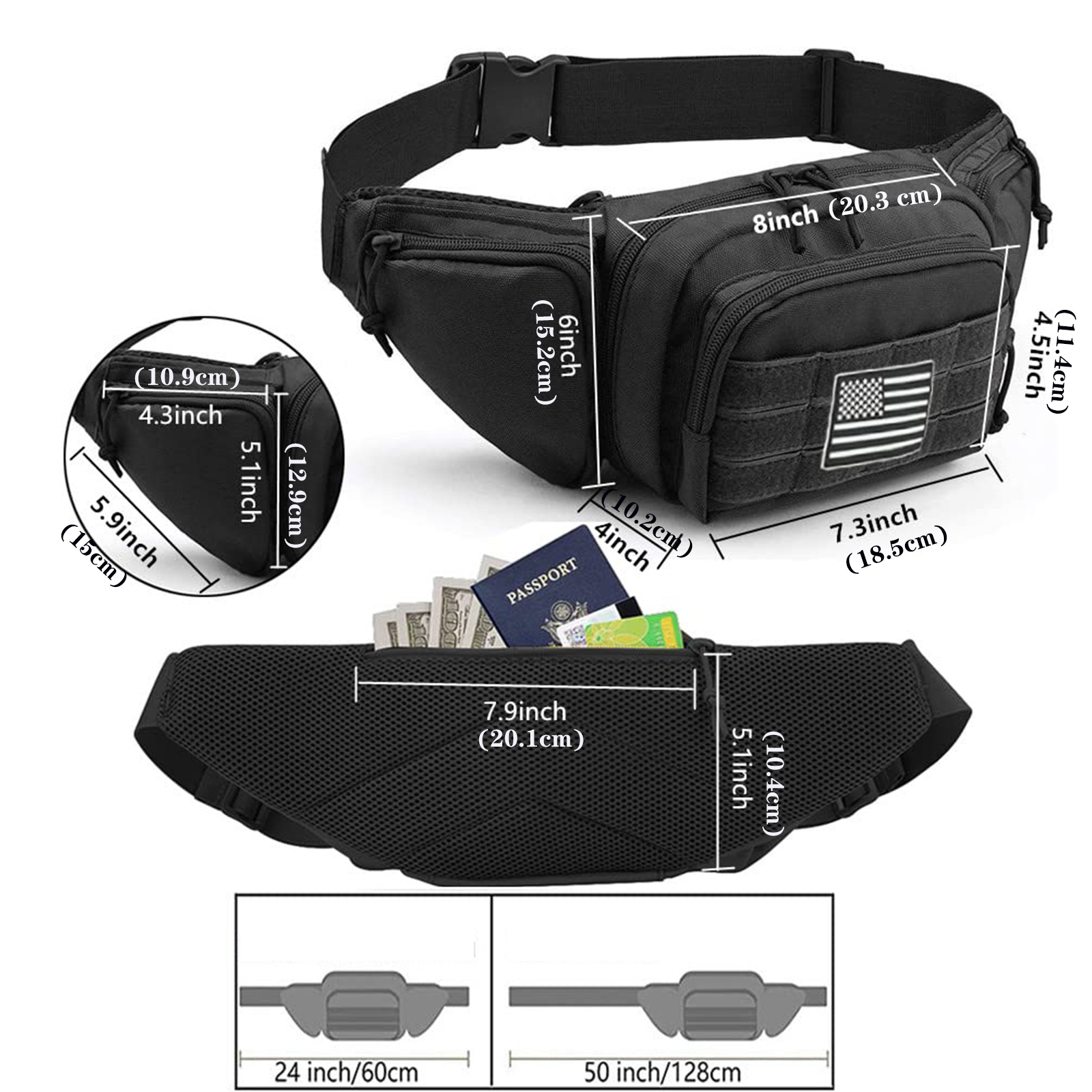 Tactical Fanny Pack Gun Holste - Edc Carry Fanny Pack 评论和价格
